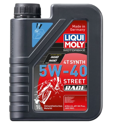 LIQUI MOLY 5W40 4T RACE Motosiklet Tam Sentetik Motor Yağı 1 Litre (2592)